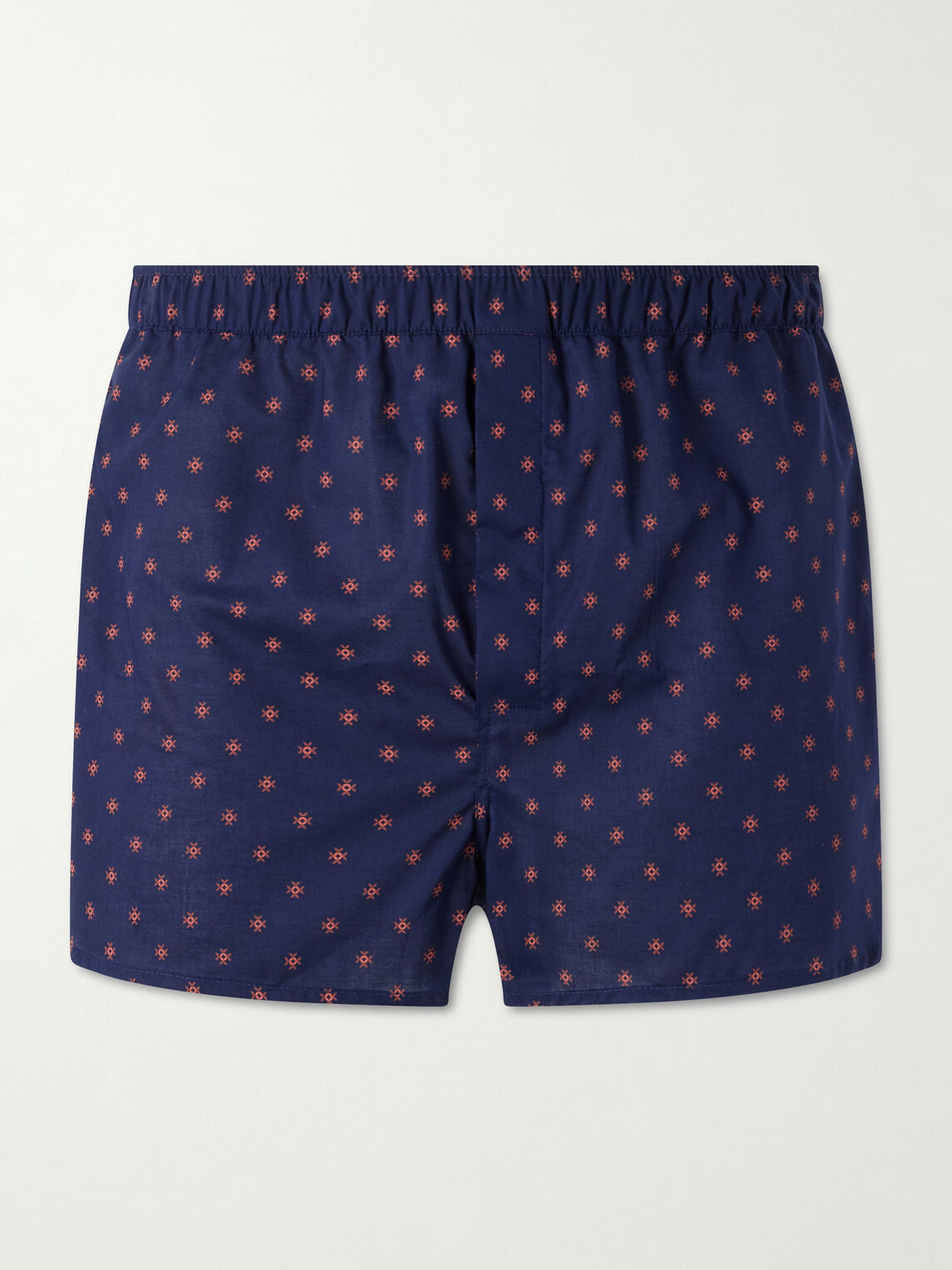 Derek Rose - Nelson 109 Printed Cotton Boxer Shorts - Blue
