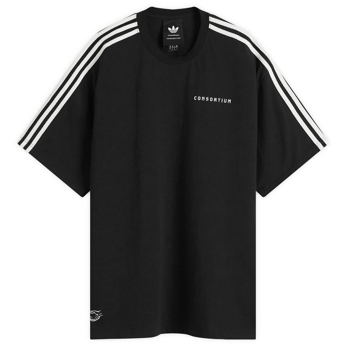 Adidas Men's Archive T-Shirt in Black/Betrack Toper Scarlet adidas