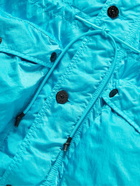Stone Island - Raso Logo-Appliquéd Nylon-Shell Hooded Jacket - Blue