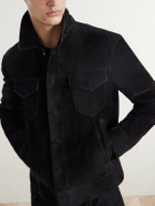 TOM FORD - Slim-Fit Suede Jacket - Black