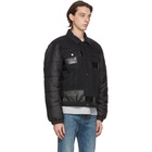 MCQ Black Denim Puffa Hybrid Jacket