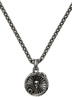 Alexander McQueen Silver Snake & Skull Medallion Necklace