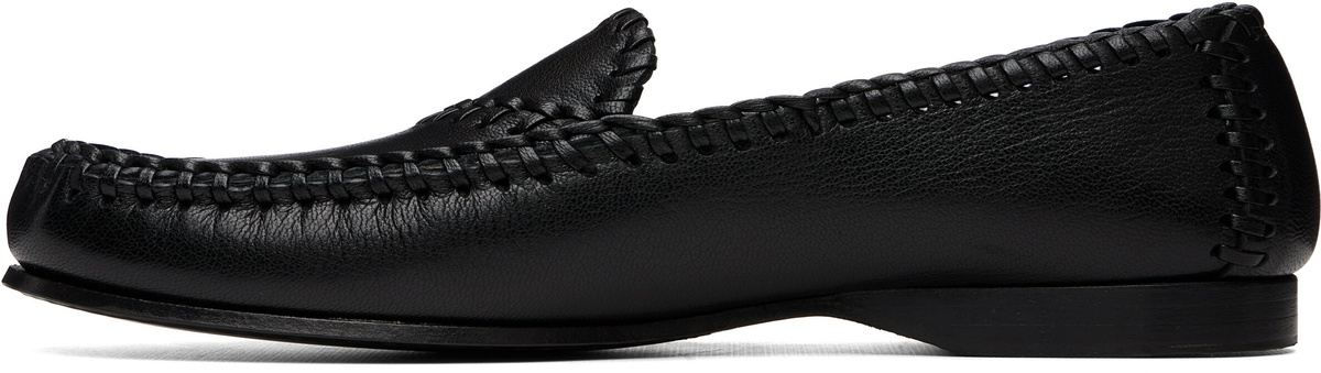 HEREU Black Sastre Supple Shiny Loafers