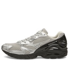 Mizuno Men's Wave Rider 10 Sneaker in Harbor Mist/Silver/Black