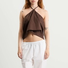 Deiji Studios Women's Napkin Top in Chocolate