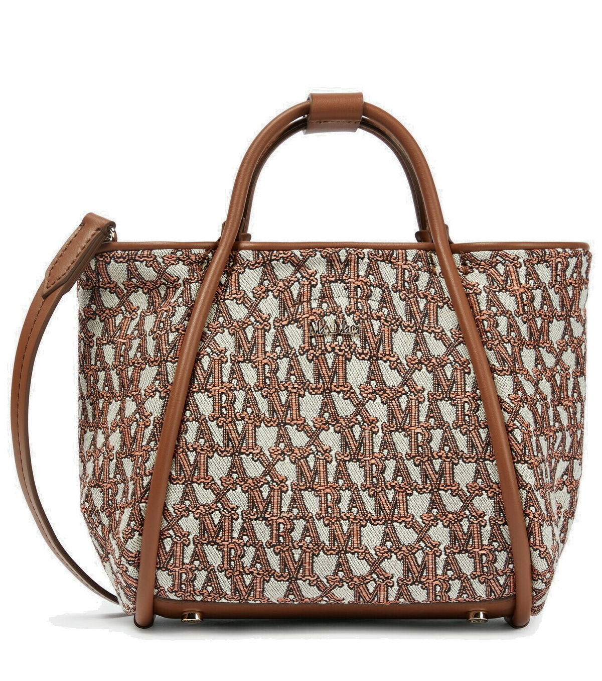 【Max Mara】JACQUARD STOLE WITH MONOGRAM PATTERN(関税込み) Max Mara - Marine XS jacquard tote bag Max Mara