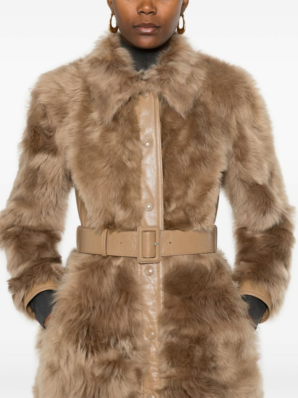 TOM FORD Panelled Belted Coat