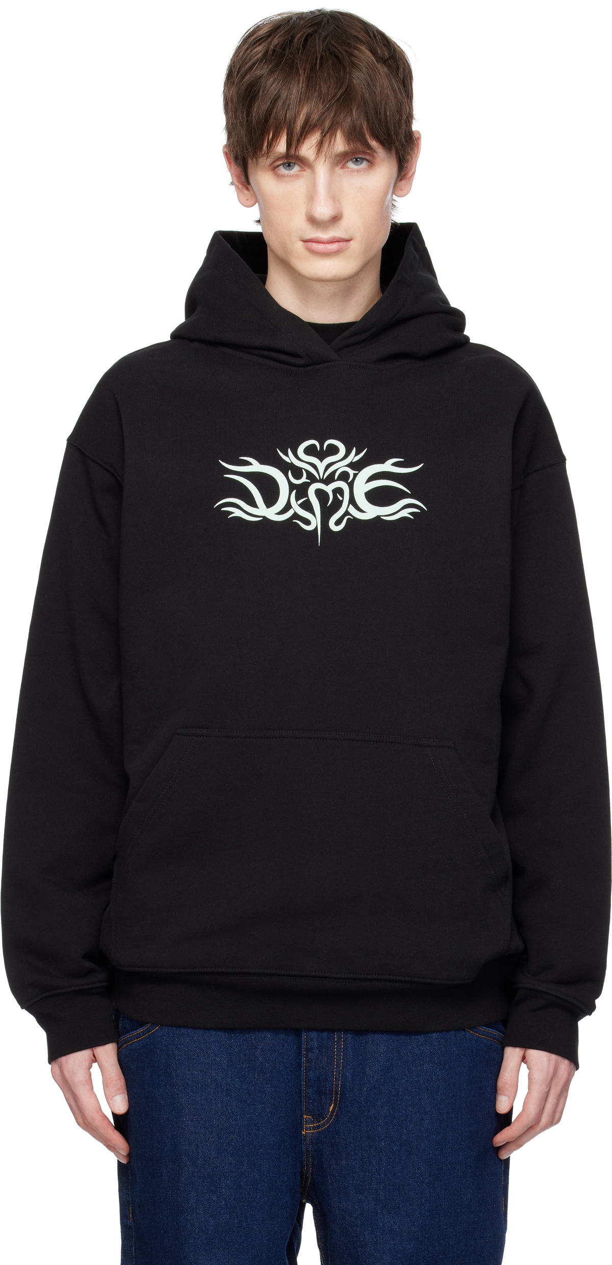 Dime Off-White Classic Fuzzy Hoodie Dime