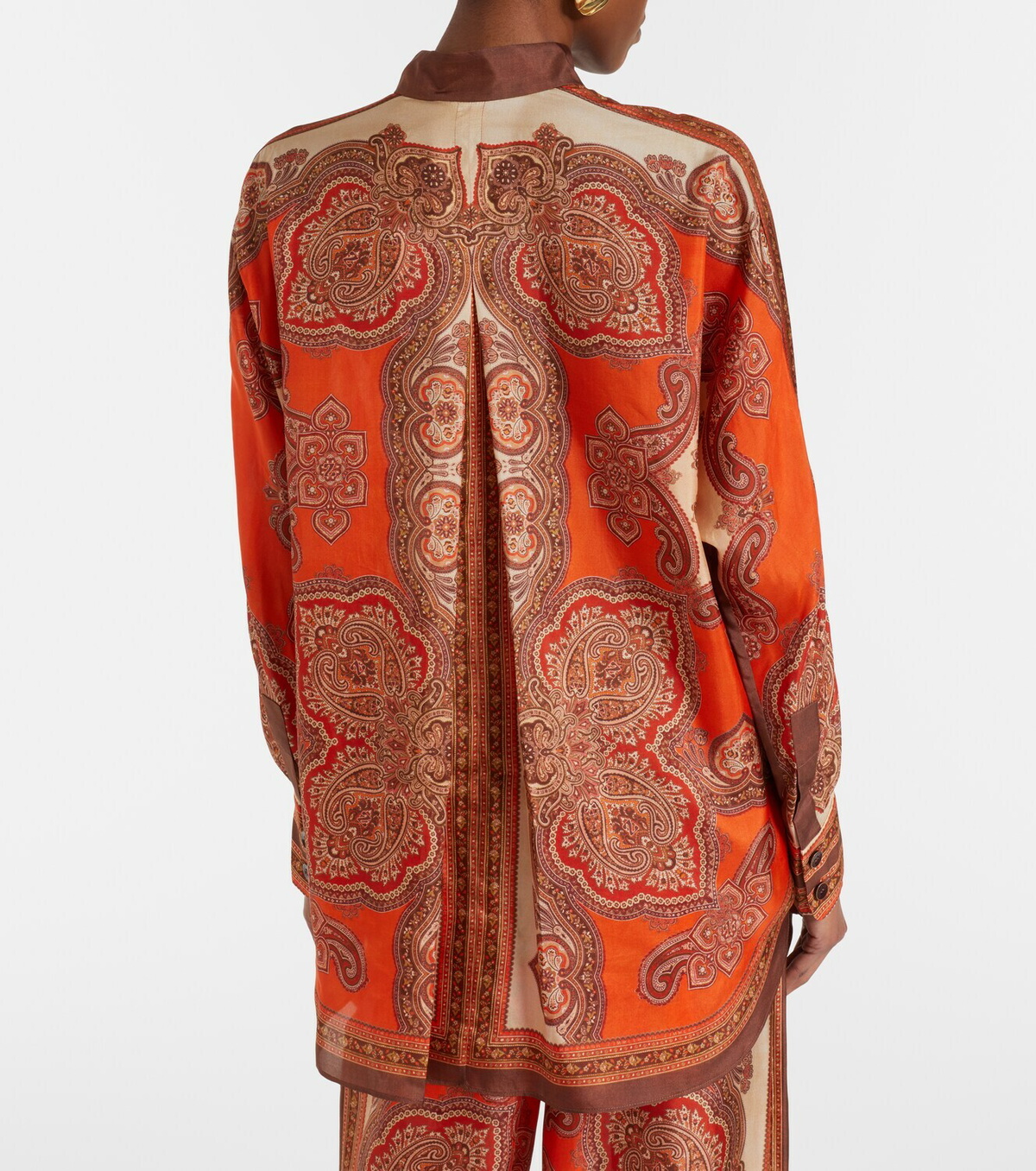Zimmermann Mahon paisley silk shirt