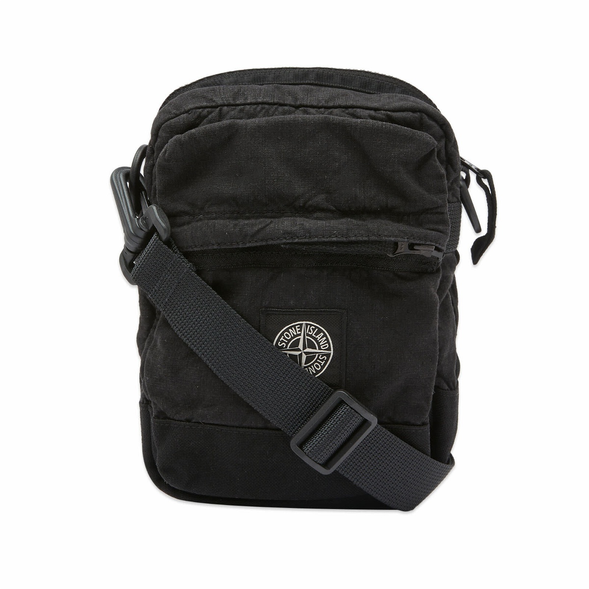 Photo: Stone Island Men's Patch Pouch Bag in Black