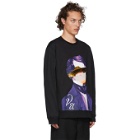 Valentino Black Undercover Edition V Face UFO Print Sweatshirt