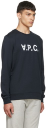 A.P.C. Navy Cotton Sweatshirt