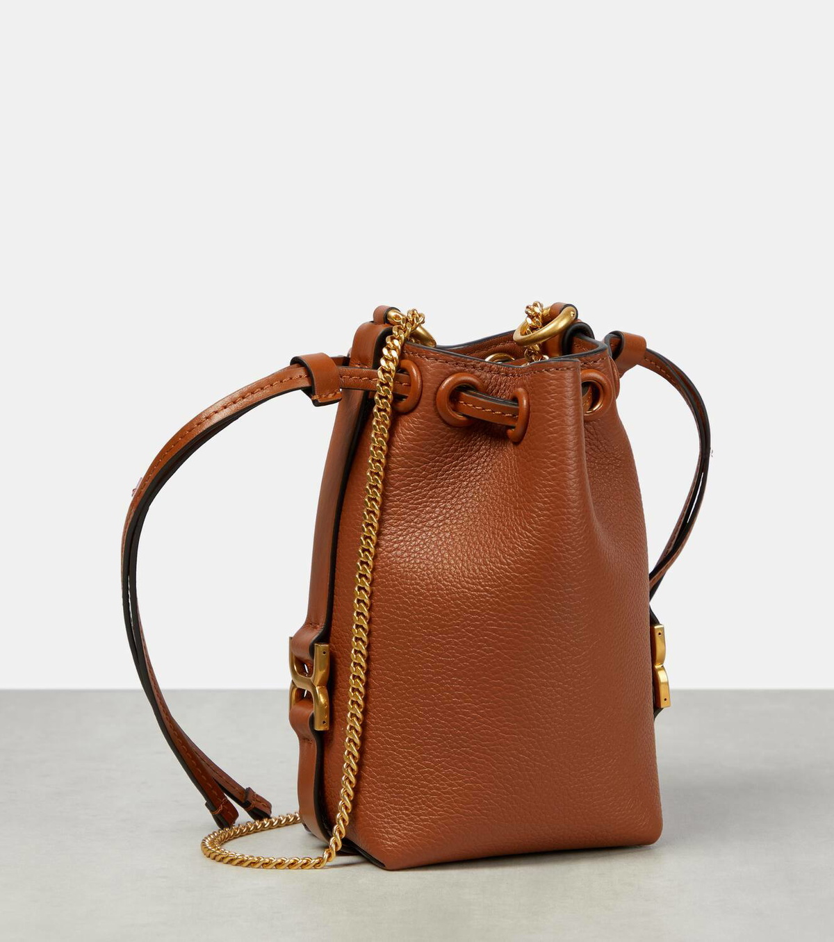 Chloé Marcie Mini leather bucket bag Chloe