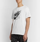 Nike - Logo-Print Cotton-Jersey T-Shirt - White