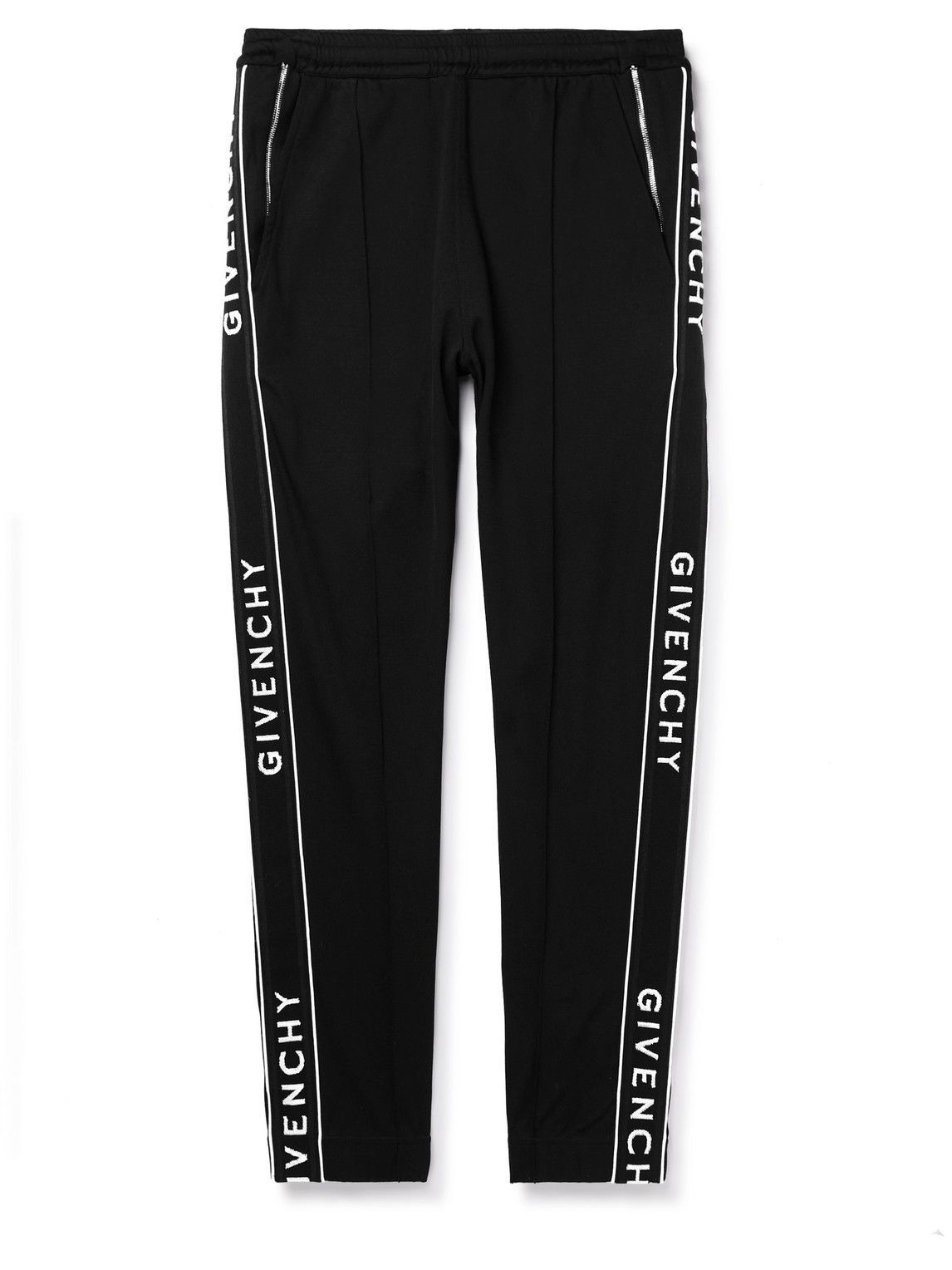 GIVENCHY LOGO TAPERED TRACK PANTS SIZE: M