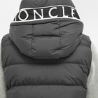 Moncler Men's Cardamine Logo Hooded Gilet in Black