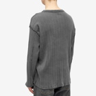 mfpen Men's Long Sleeve New Rib T-Shirt in Washed Graphite