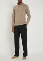 Aurélien City Wool and Cashmere-blend Jumper Taupe