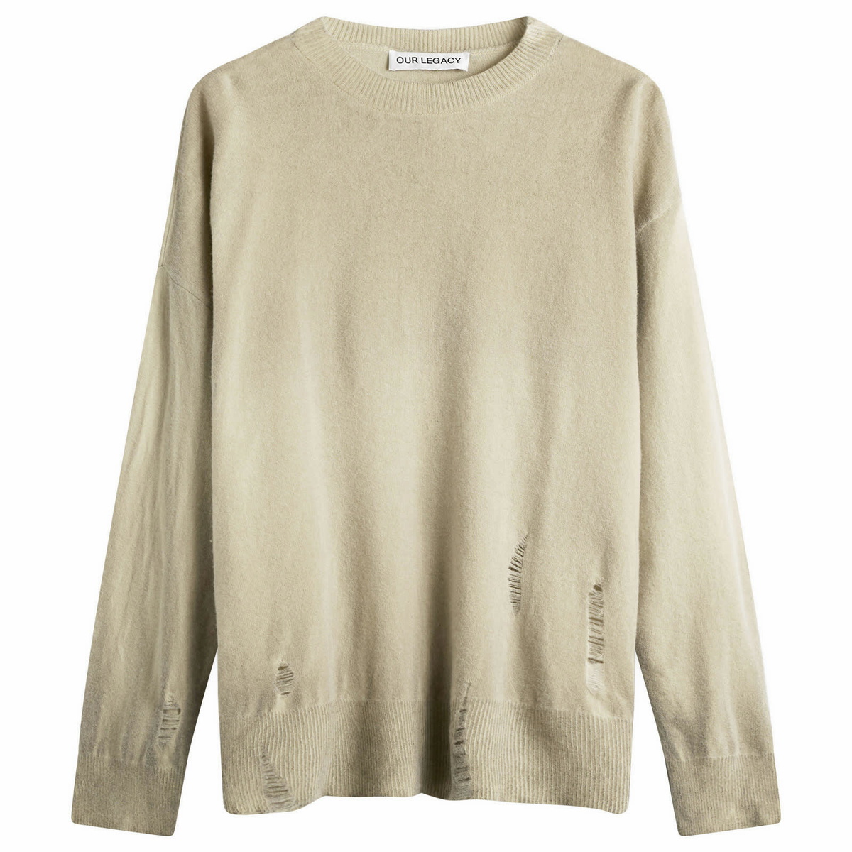 OUR LEGACY Gray Sonar V-Neck Sweater Our Legacy