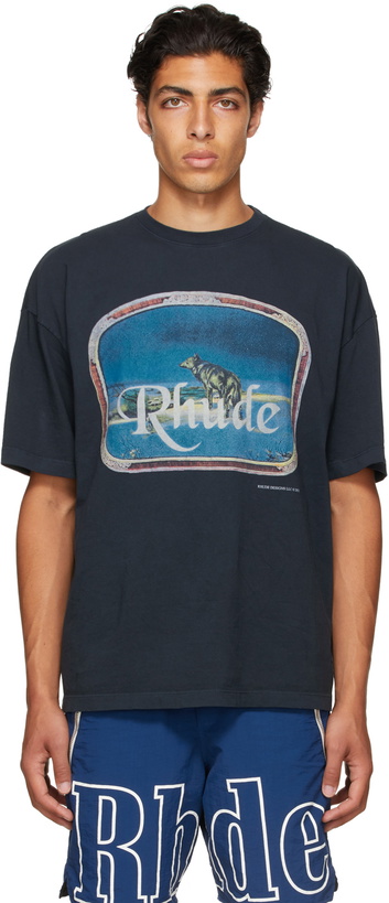 Photo: Rhude Black Lone Wolf T-Shirt