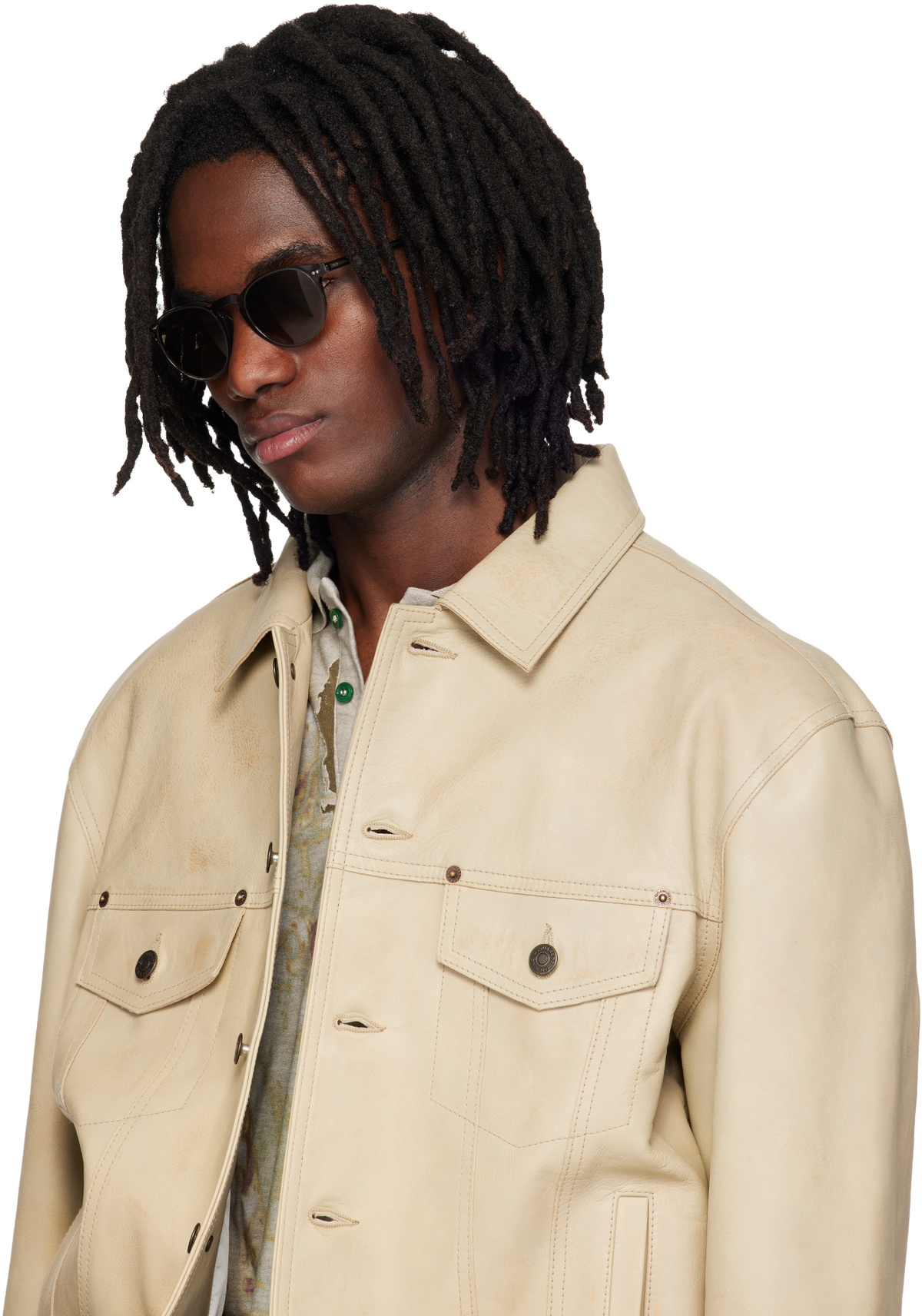 Oliver Peoples Gray Riley Sunglasses
