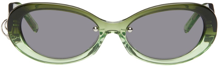 Photo: Justine Clenquet SSENSE Exclusive Green & Black Drew Sunglasses