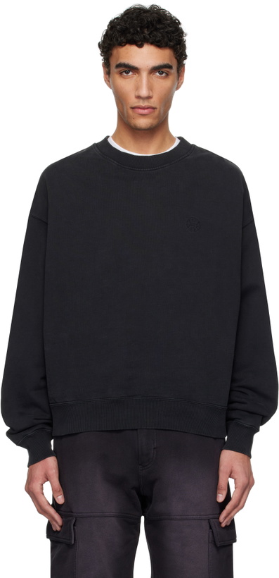 Photo: 1017 ALYX 9SM Black Boxy Crewneck Sweatshirt
