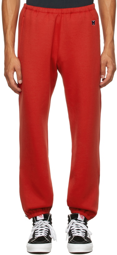 Photo: Needles Red Jersey Zipped Lounge Pants