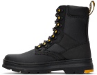 Dr. Martens Black Iowa Coated Canvas Boots