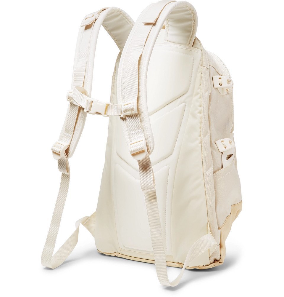 visvim - Leather-Trimmed CORDURA Backpack - Men - Cream Visvim