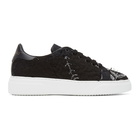 By Walid Black Beaded Sneakers