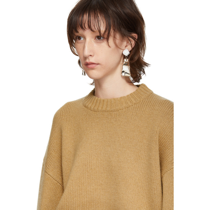 Proenza Schouler Tan Wool Cashmere Sweater Proenza Schouler