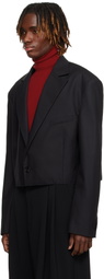 LU'U DAN Black Slashed Blazer