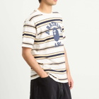 A Bathing Ape Men's College Stripe T-Shirt in White