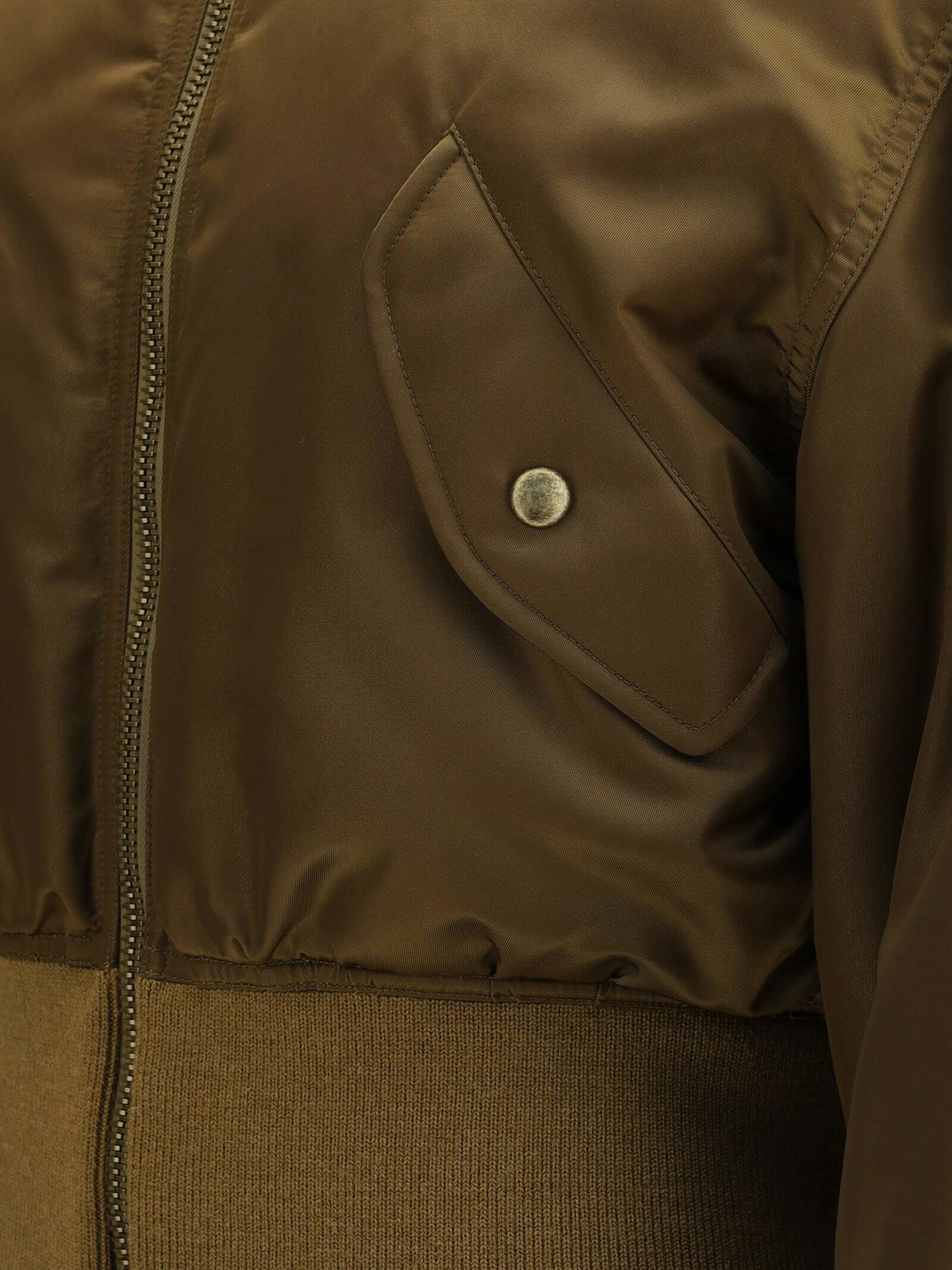 Saint Laurent Glossy Nylon Bomber Jacket