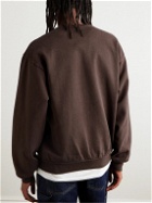 Stray Rats - PVM Logo-Print Cotton-Jersey Sweatshirt - Brown
