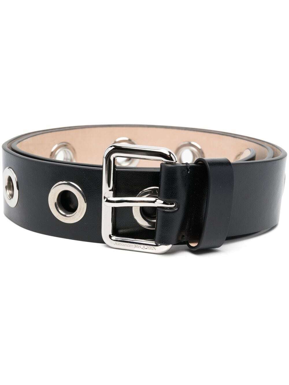 ALEXANDER MCQUEEN - Eyelets Leather Belt Alexander McQueen