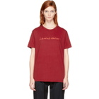 Bianca Chandon Red Arabic Logotype T-Shirt