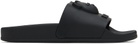 Moschino Black Teddy Bear Pool Slides