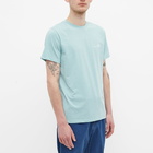 A.P.C. Men's Item Logo T-Shirt in Turquoise Melange