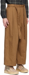 Naked & Famous Denim SSENSE Exclusive Brown Trousers