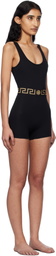 Versace Underwear Black Greca Border Jumpsuit