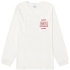 Manastash Men's Long Sleeve Book Club T-Shirt in Off White