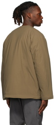 Snow Peak Brown Stretch 2-Layer Warm Pullover