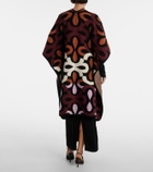 La DoubleJ Maiolika wool jacquard cape