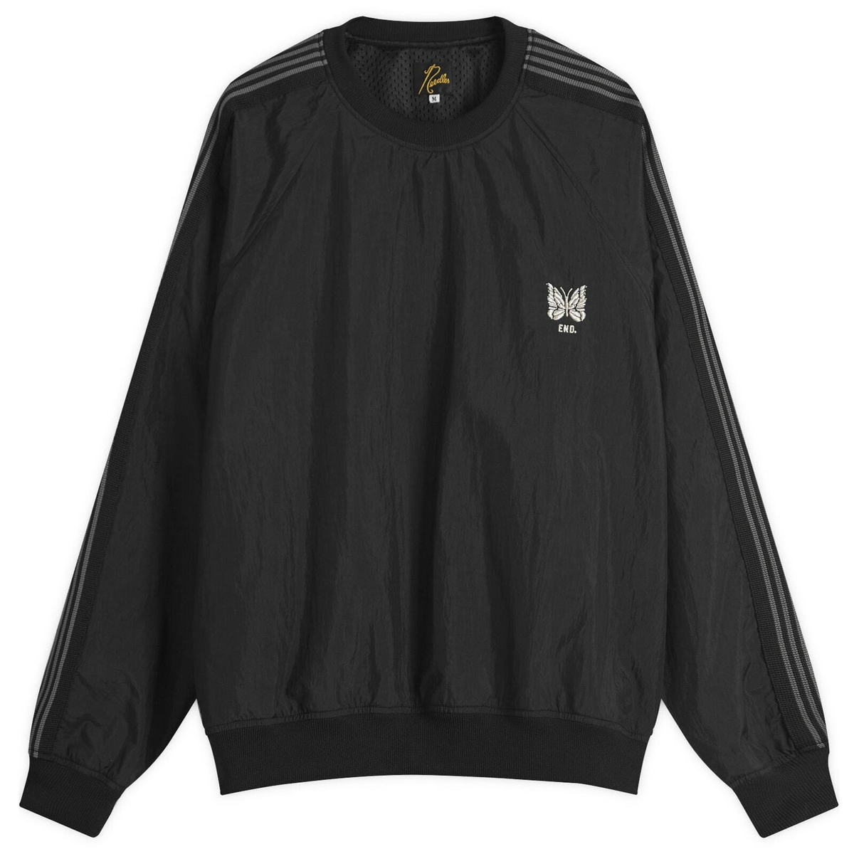 トップス Needles Track Jacket Poly JQ Star Black Needles Poly Smooth Track Jacket in Black Needles