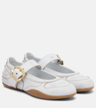 Miu Miu Gymnasium leather Mary Jane flats