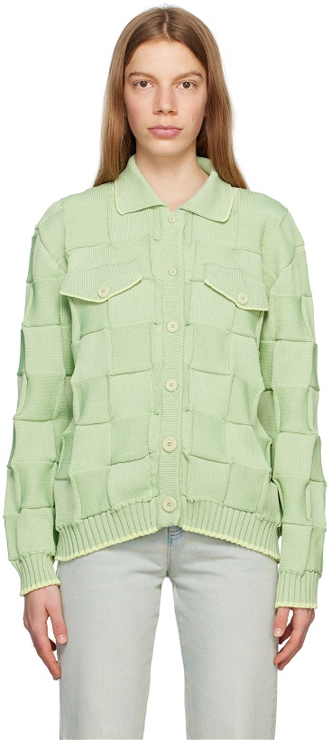Photo: Opening Ceremony Green Check Cardigan