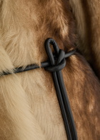 Arma Dina Reversible Shearling and Leather Jacket Light Brown