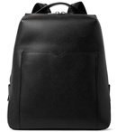 Valextra - Textured-Leather Backpack - Black